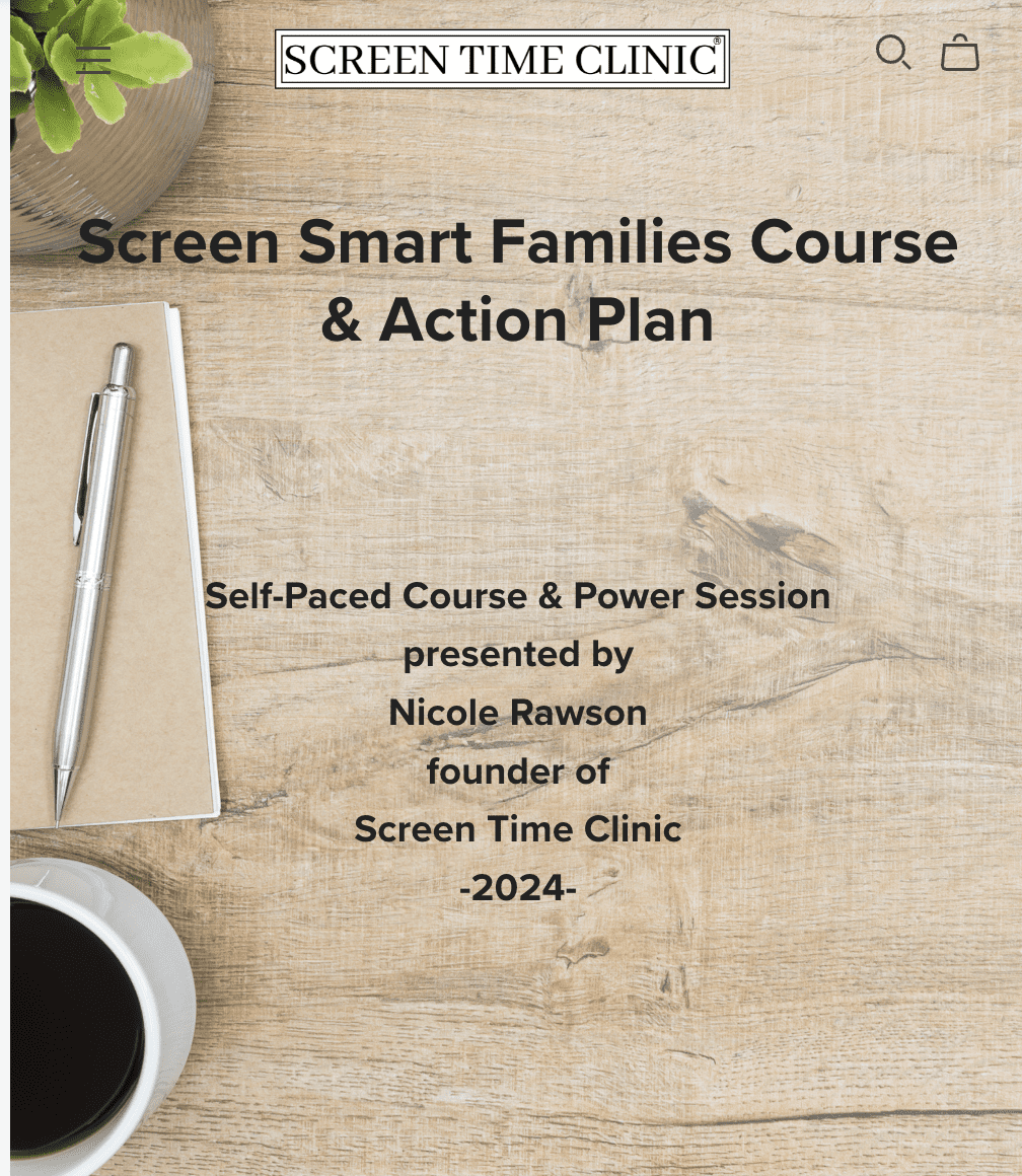 screen time clinic course