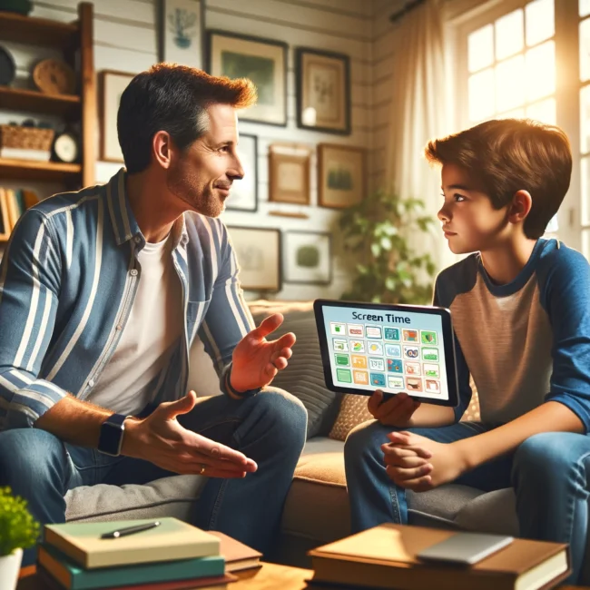 parent setting screen time limits